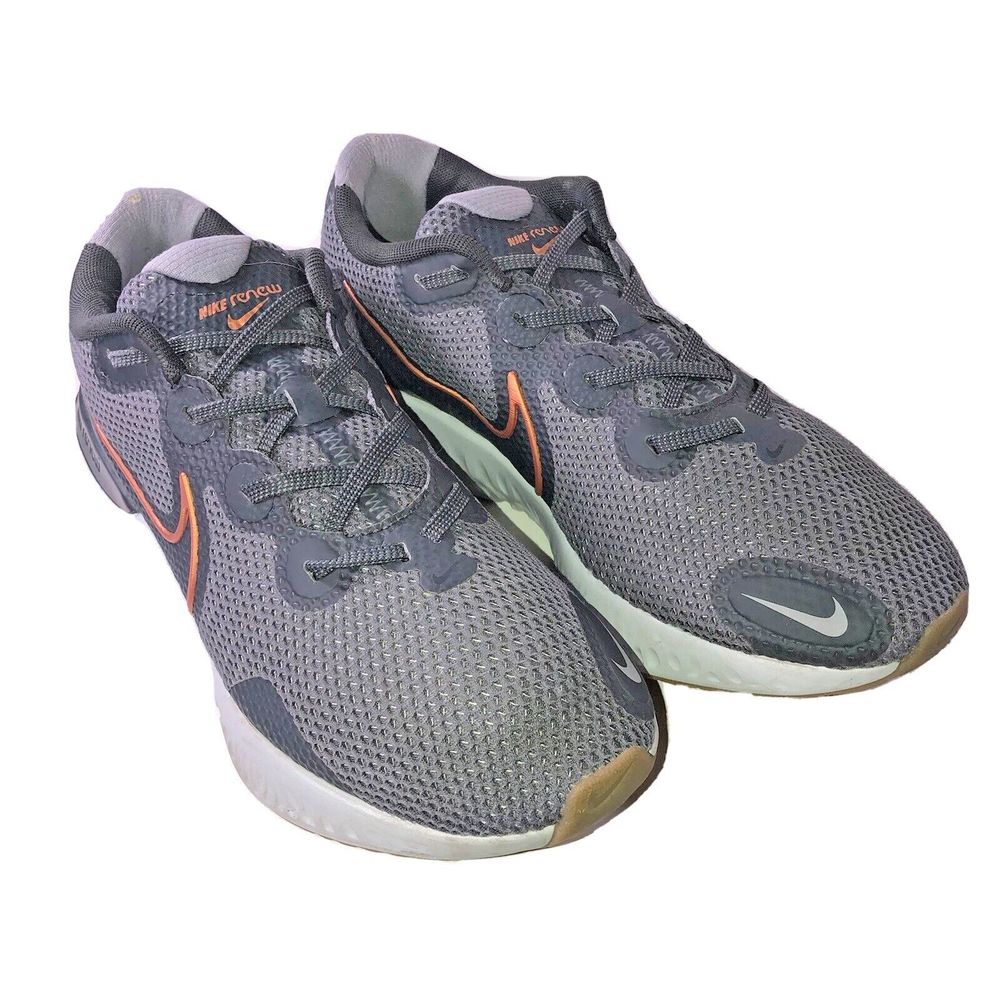 Nike Women's Renew Size 10 Running Shoes Gray Orange